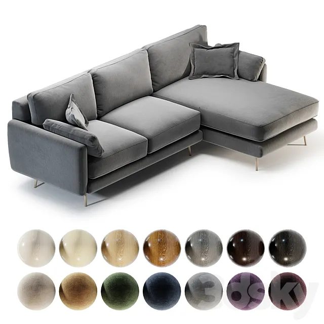 Marais sofa 3D Model