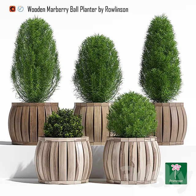 Marberry ball planter 3D Model Marberry ball planter 3D Model