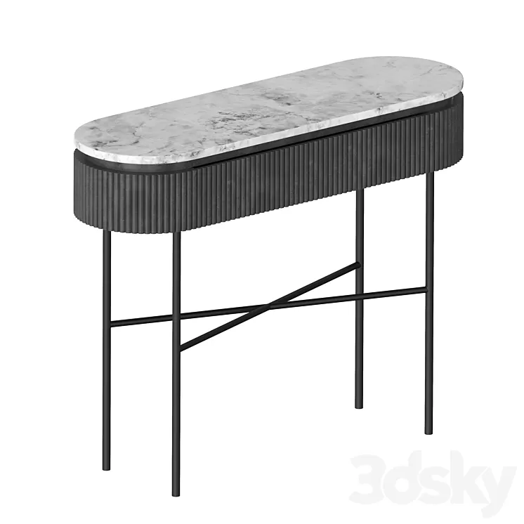 Marble Console 3D Model Free Download