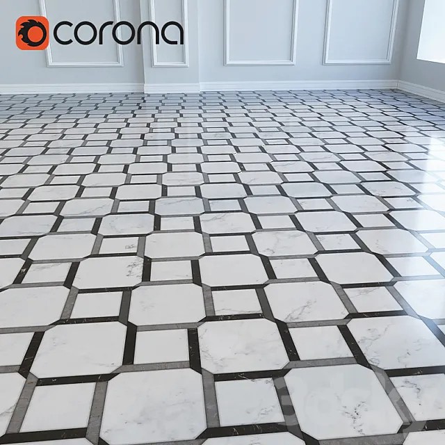 Marble floor 3D Model