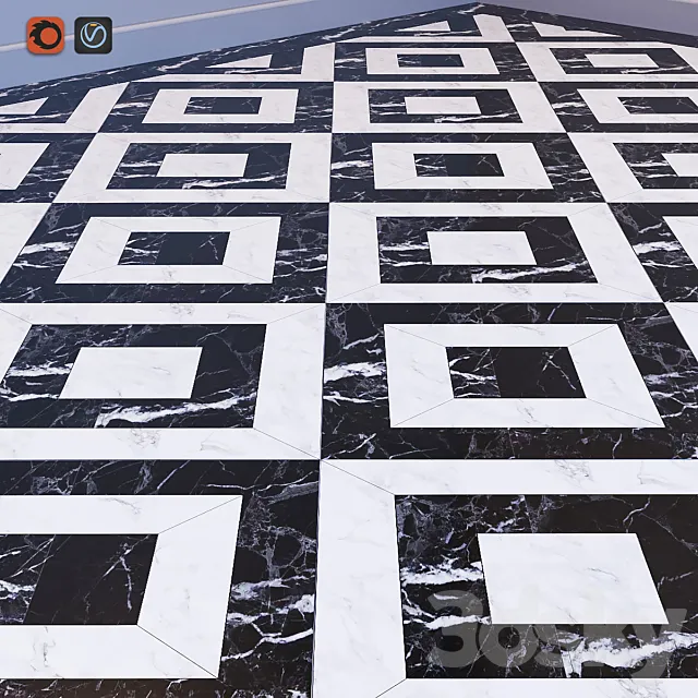 Marble floor 3D Model Marble floor 3D Model