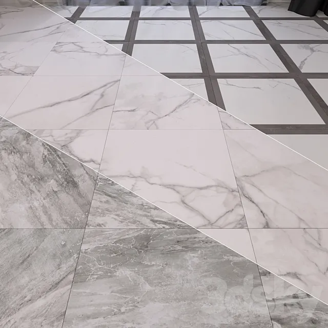 Marble Floor Set 2 3DModel Marble Floor Set 2 3DModel