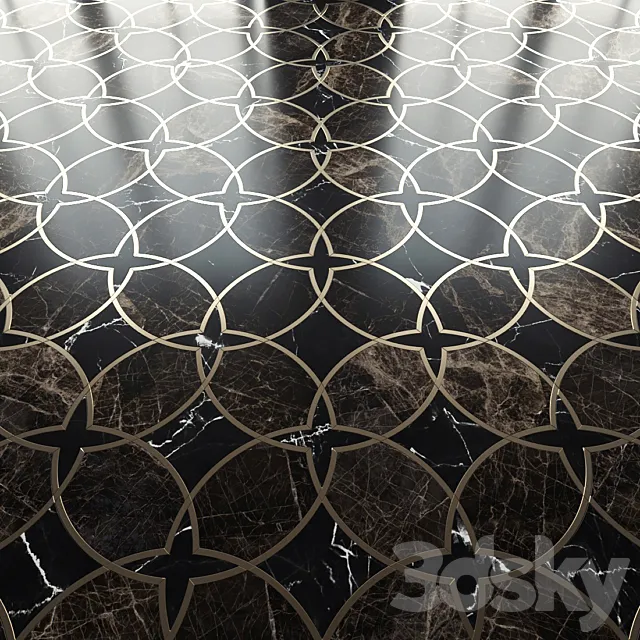 Marble mosaic and decor from New Ravenna mosaics 3D Model