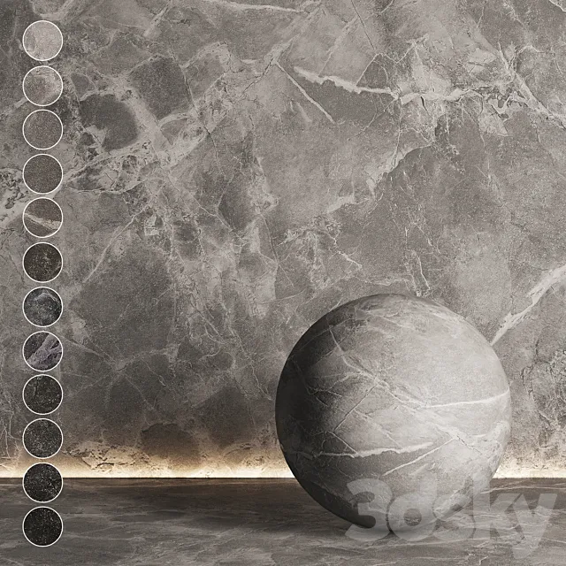 Marble of different shades №4 3D Model