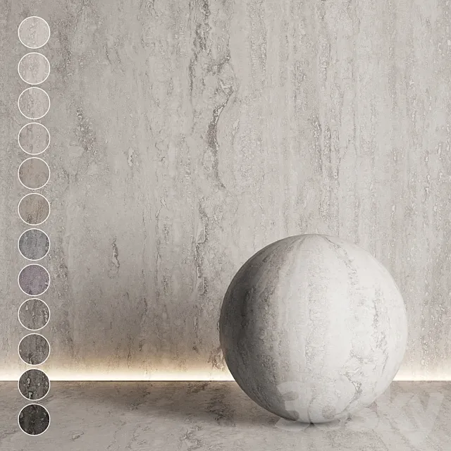 Marble of different shades №4 3D Model