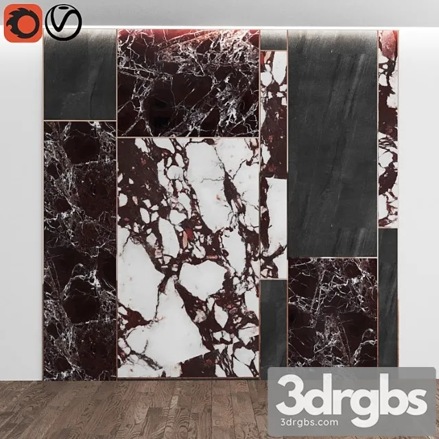 Marble Panel 1 1 3D Model Download