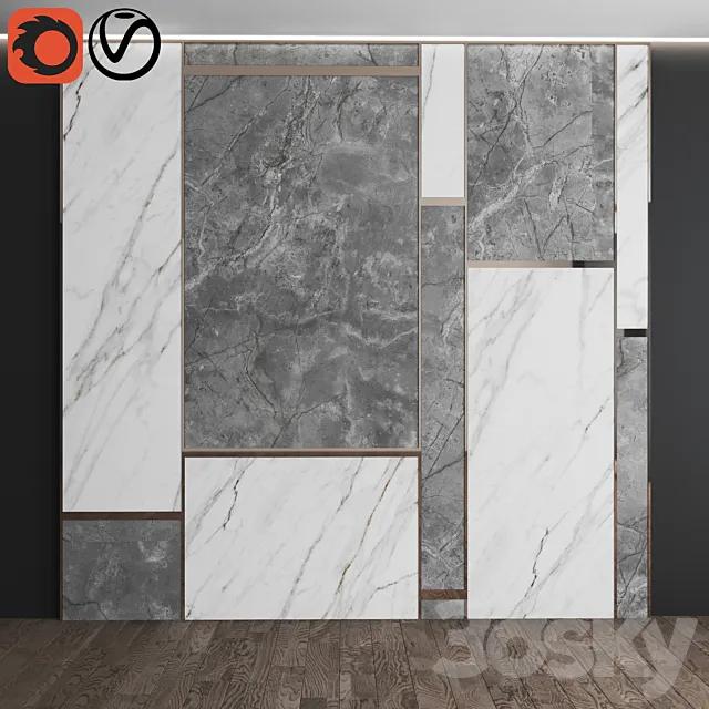 marble panel 5 3D Model