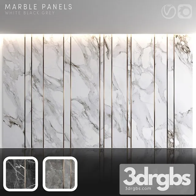 Marble panels 2 3D Model Download