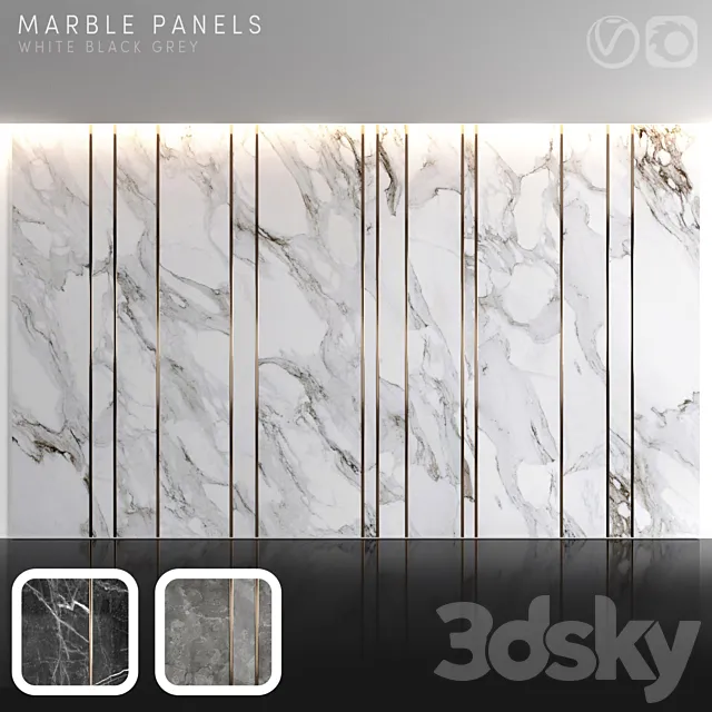 Marble panels 2 3DModel Marble panels 2 3DModel
