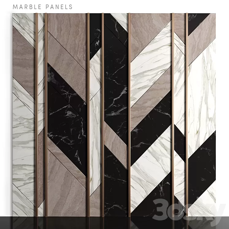 Marble panels 3D Model
