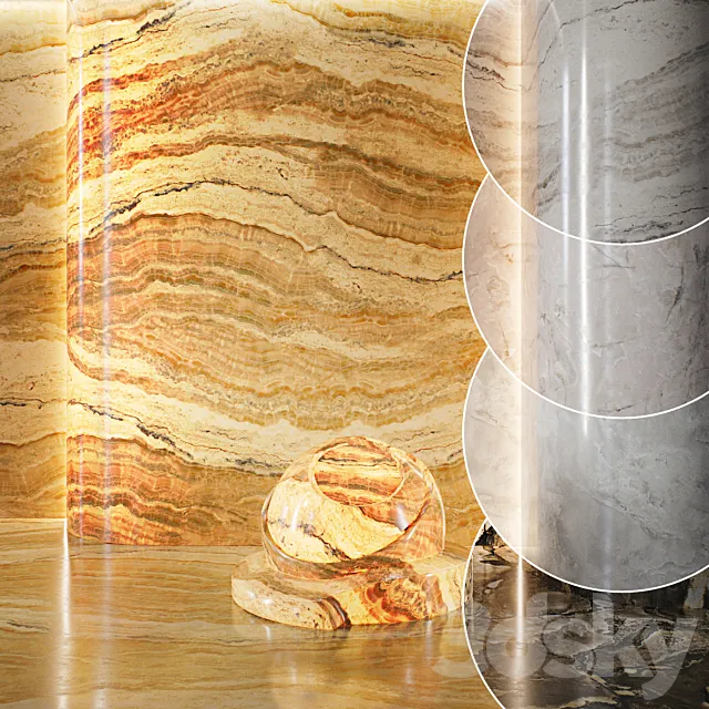Marble set | Onyx (seamless) | 14 3D Model Marble set | Onyx (seamless) | 14 3D Model