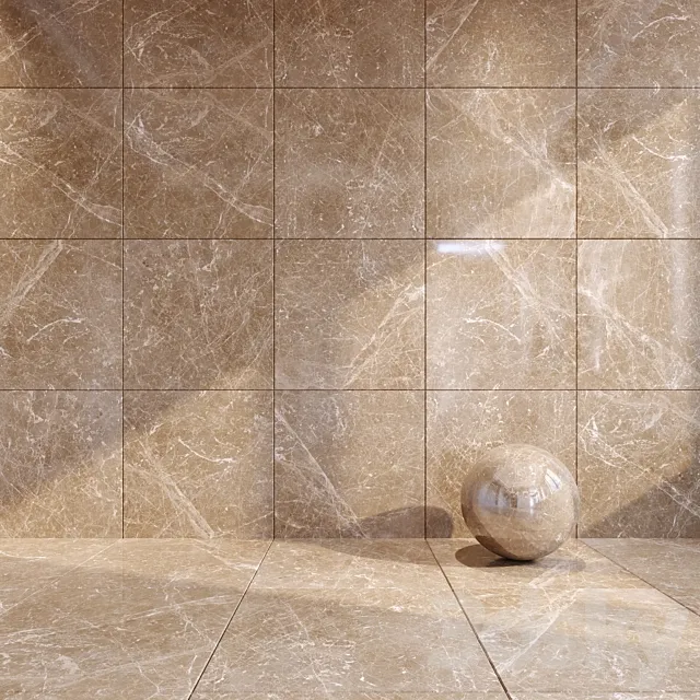 Marble Tile Adore Beige 60×60 3D Model