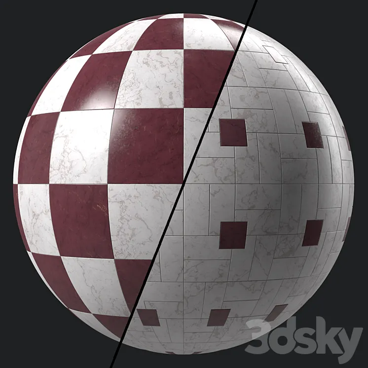 Marble Tile Materials 17- By Sbar Pbr 4k Seamless 3D Model Free Download