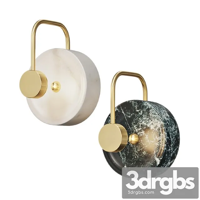 Marble wall lamp gottby 3D Model Download Marble wall lamp gottby 3D Model Download