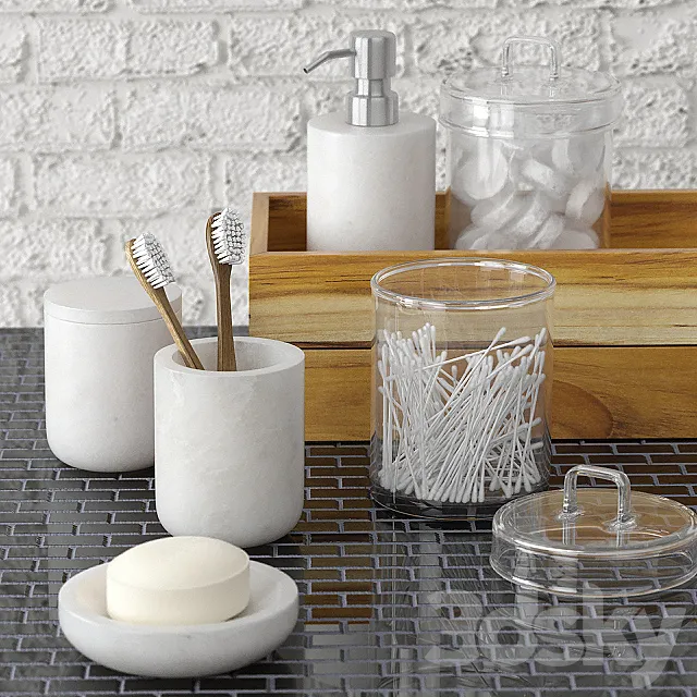 Marble_bath_accessories 3DModel Marble_bath_accessories 3DModel