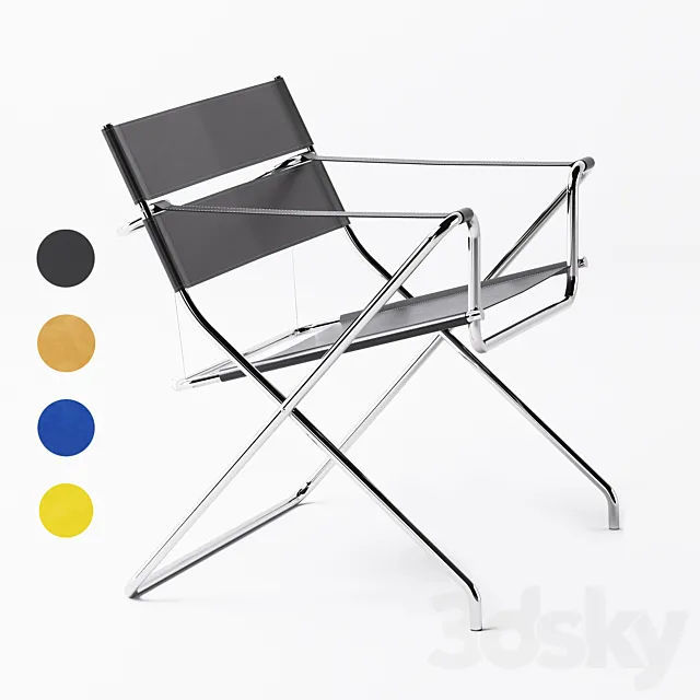 Marcel Breuer D4 Folding Chair 3D Model
