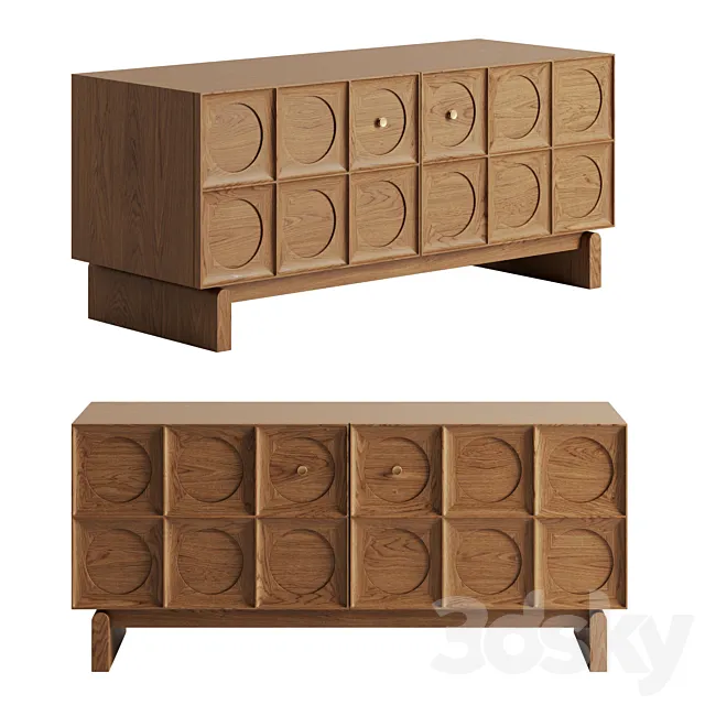 Marcel Media Unit by Soho Home 3D Model Marcel Media Unit by Soho Home 3D Model