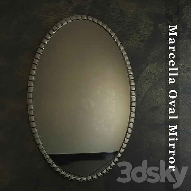 Marcella Oval Mirror 3DModel Marcella Oval Mirror 3DModel
