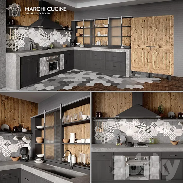 Marchi cucine – Brea 76 3D Model