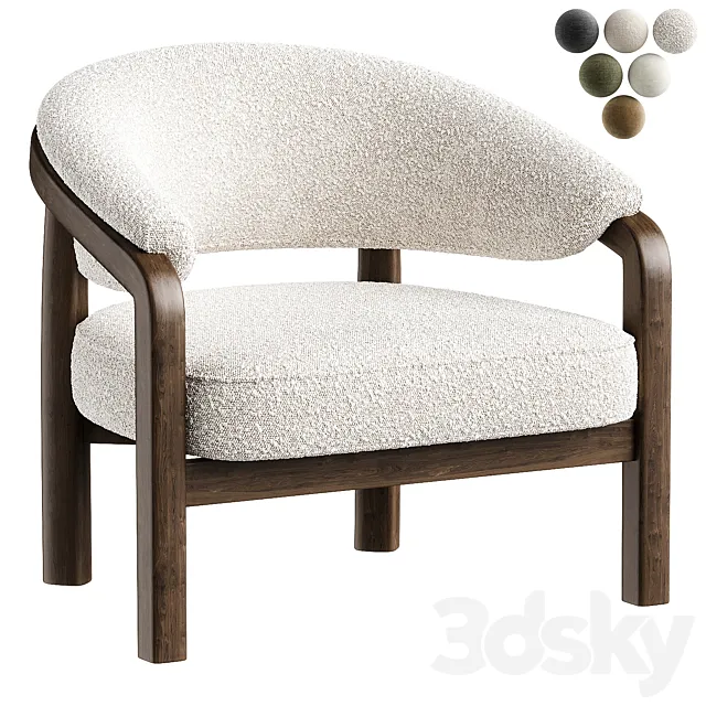Marci Chair – Altro Snow 3D Model