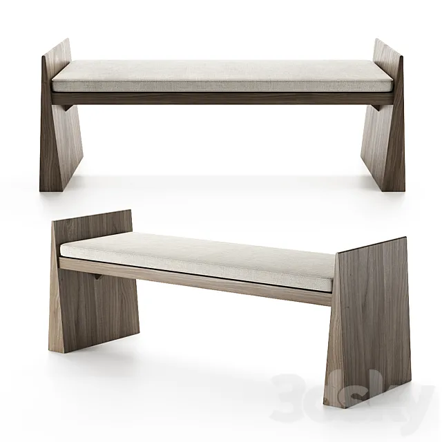 Marco Accent Bench by BD Studio 3D Model Marco Accent Bench by BD Studio 3D Model
