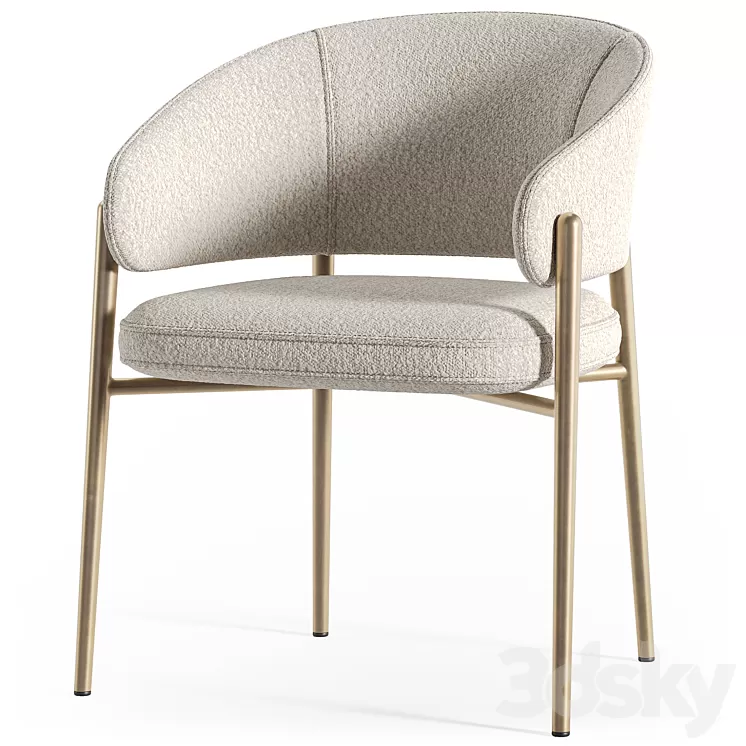 Marelli Linda chair 3D Model Free Download