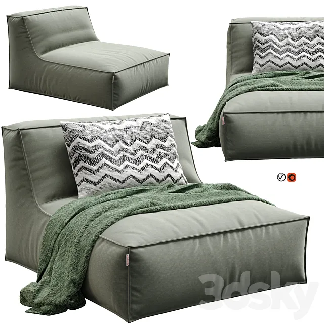 Mareta XL Lounge Chair by Diabla 3D Model Mareta XL Lounge Chair by Diabla 3D Model