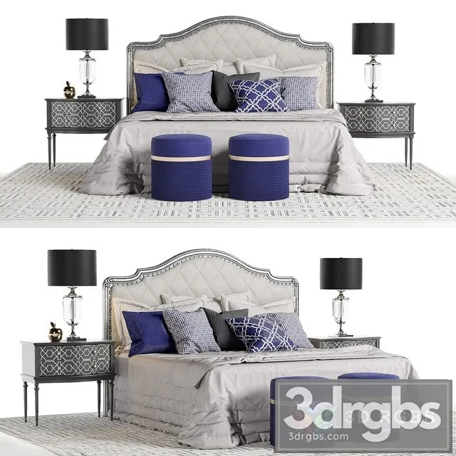 Marge Carson Rivoli Coll Bed 3D Model Download