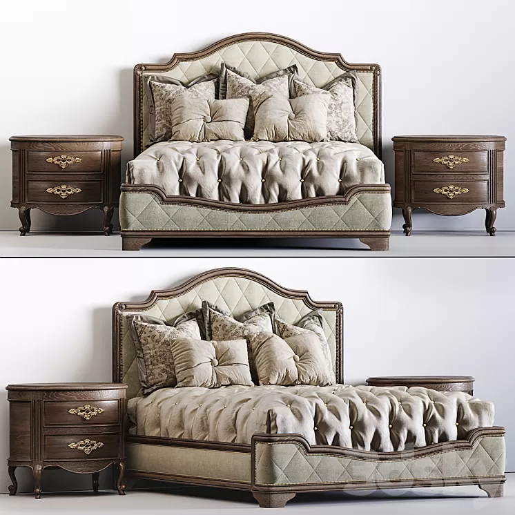 MARGE_CARSON_RIVOLI_PANEL_BED 3D Model