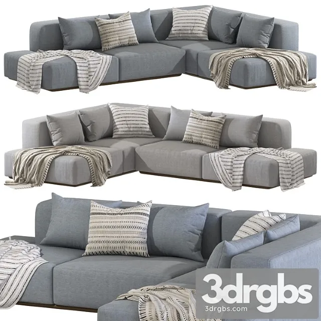 Margo Corner Sofa 3D Model Download