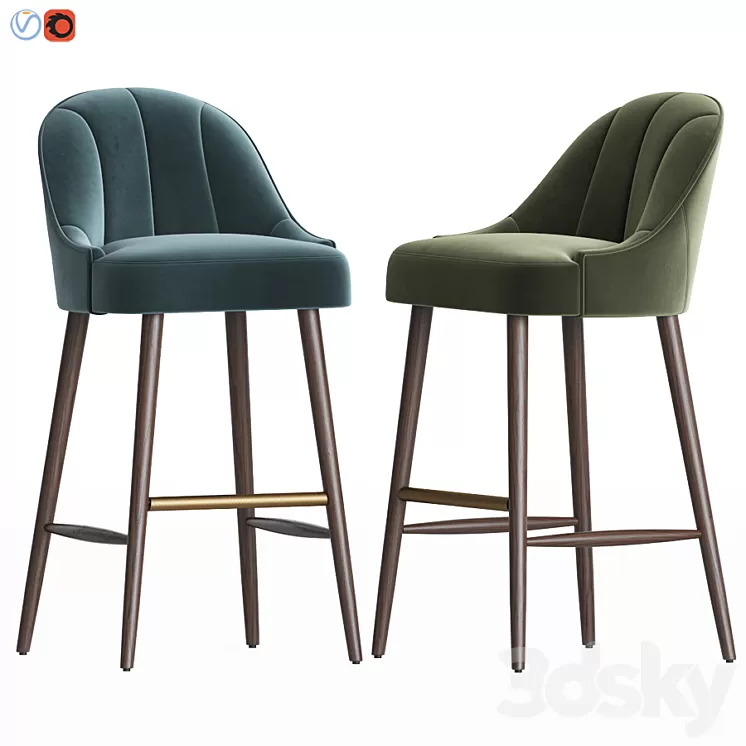 Margot bar stool 3D Model Margot bar stool 3D Model