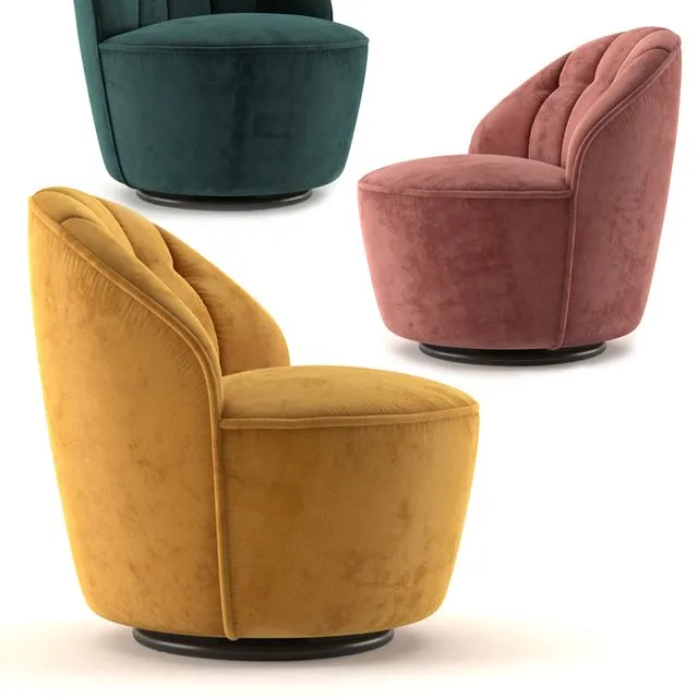 Margot Swivel Accent Chair 3D Model Margot Swivel Accent Chair 3D Model