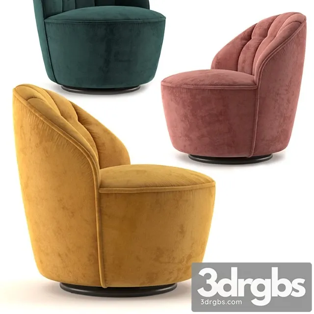 Margot Swivel Accent Chair 3D Model Download Margot Swivel Accent Chair 3D Model Download