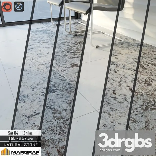 Margraf natural stone set 04 3D Model Download