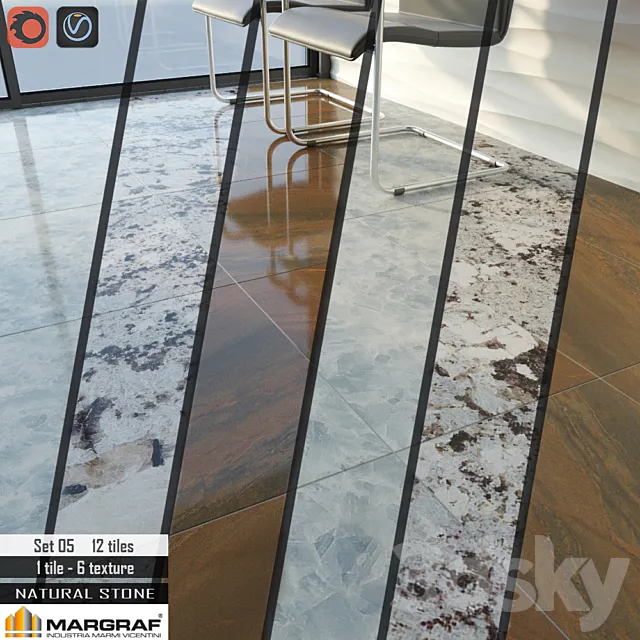 Margraf natural Stone Set 05 3DModel Margraf natural Stone Set 05 3DModel