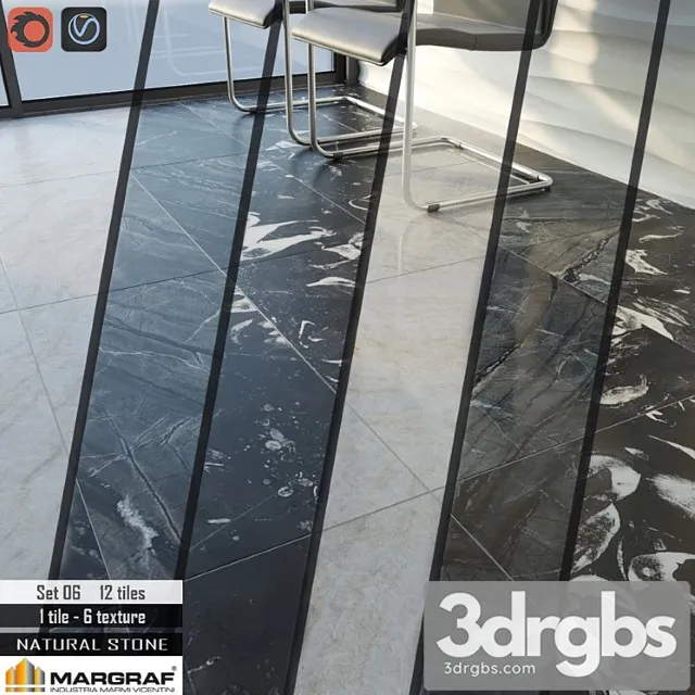 Margraf natural stone set 06 3D Model Download