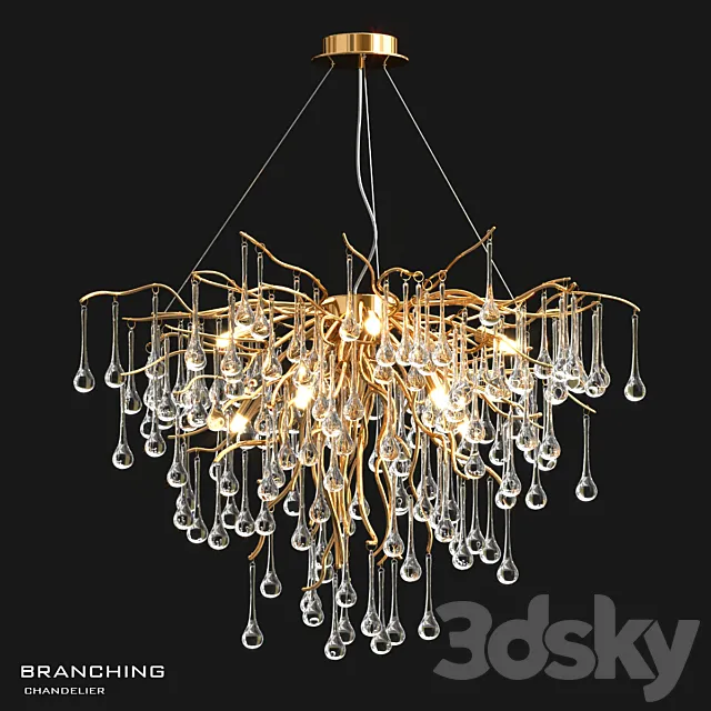 MariaN branching chandelier 3D Model