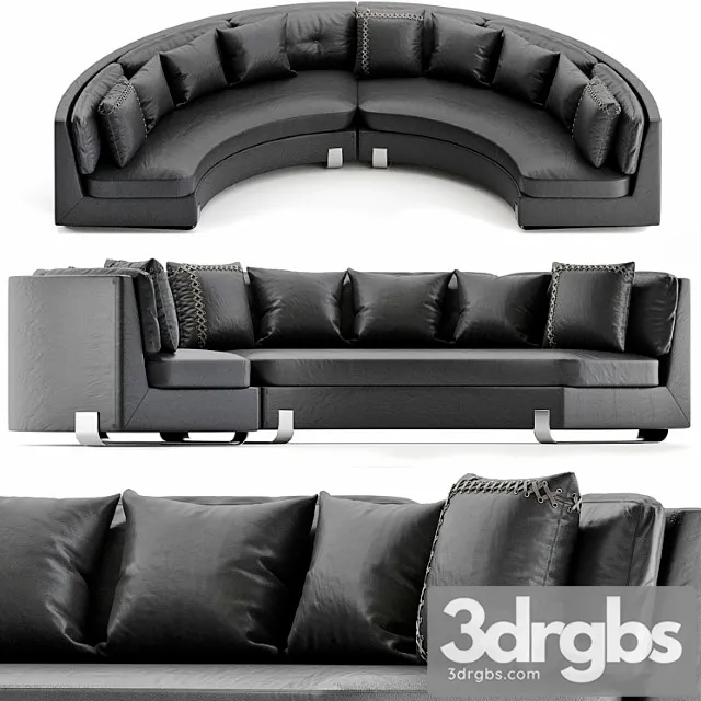 Marie Sectional Sofa By Volpi 1 3D Model Download