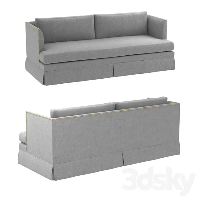 MARIELLA SKIRTED SOFA by mitchell gold and bob williams 3D Model MARIELLA SKIRTED SOFA by mitchell gold and bob williams 3D Model