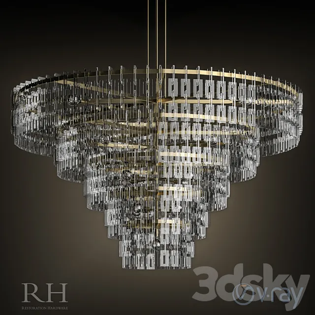 MARIGNAN ROUND CHANDELIER 48″ 3D Model MARIGNAN ROUND CHANDELIER 48″ 3D Model