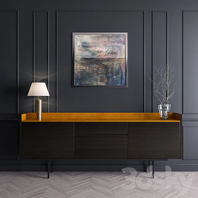 Mario Ruiz Sideboards Set 3D Model Mario Ruiz Sideboards Set 3D Model