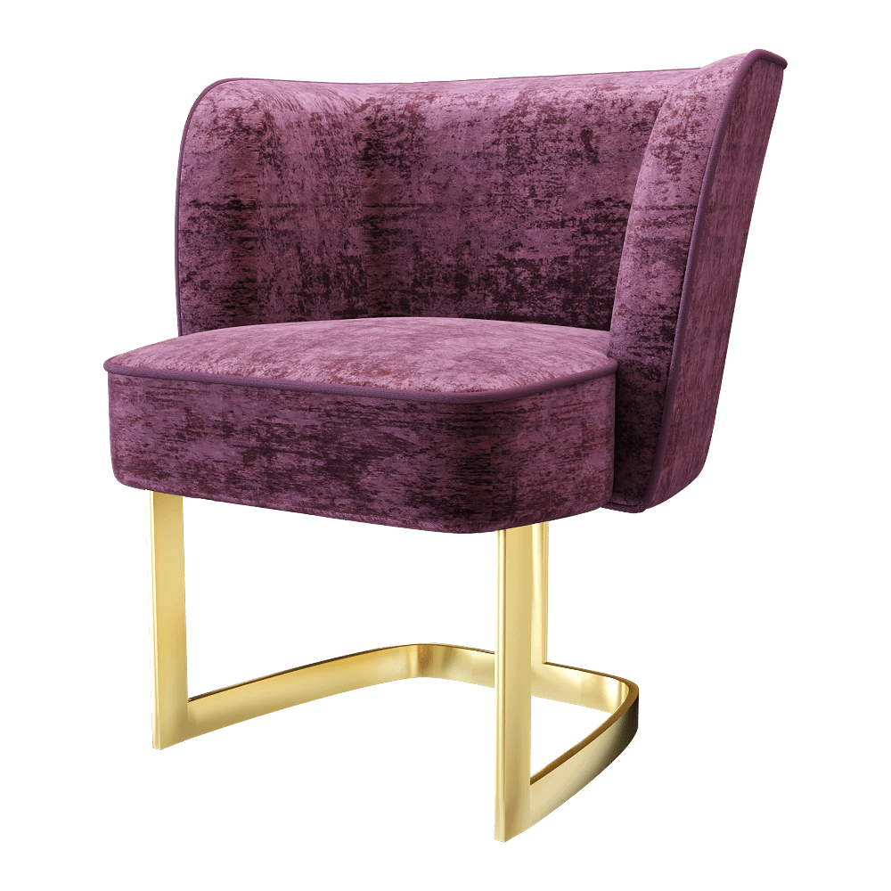 MARIONI – Padded chair Joan 3D Model MARIONI – Padded chair Joan 3D Model