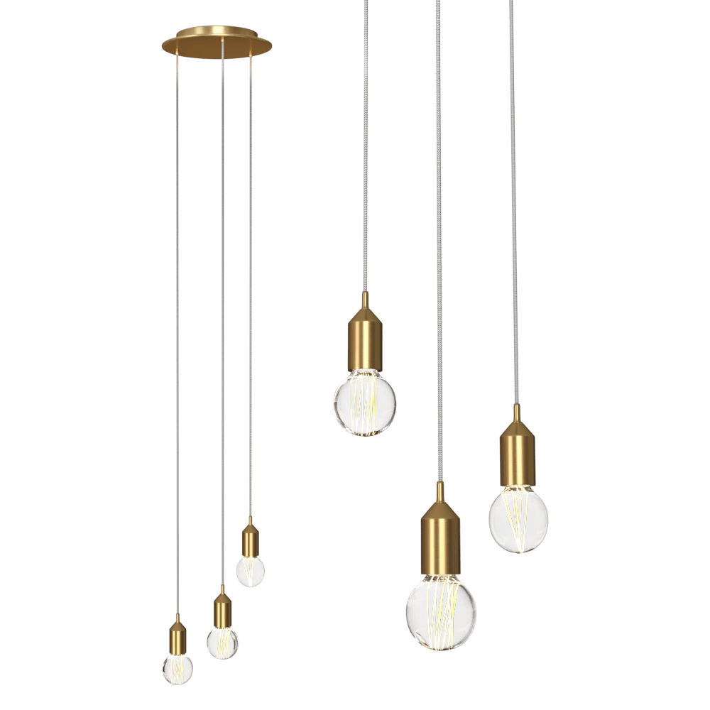 Markslojd – Pendant lamp BRONX Bronze 3L 3D Model
