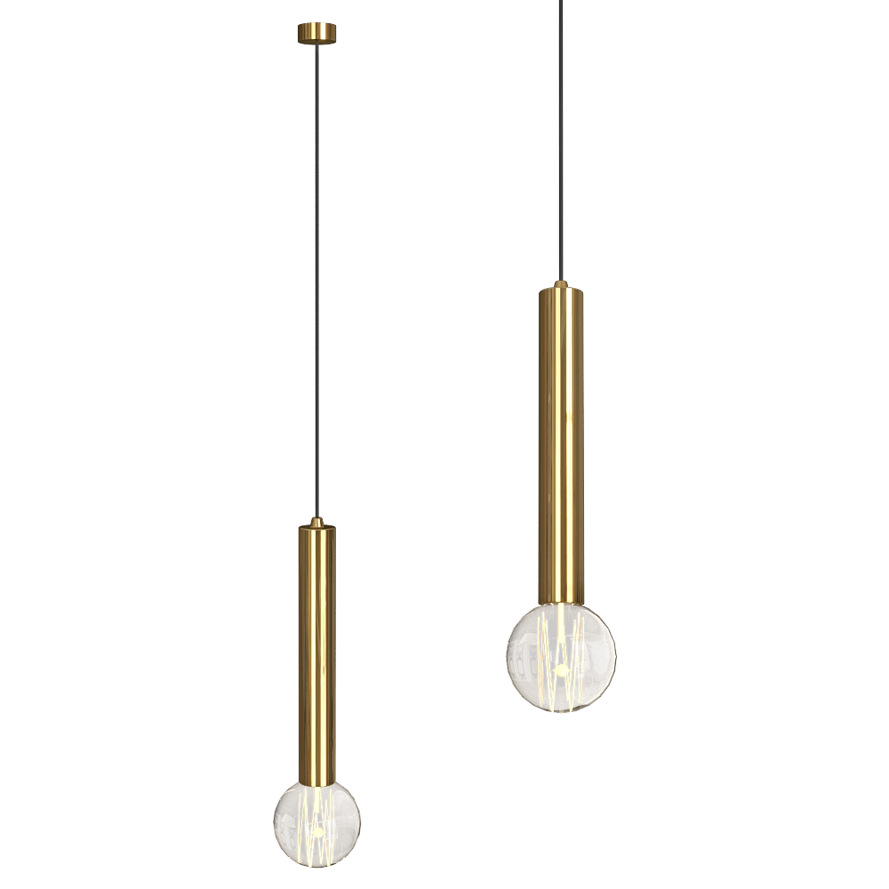 Markslojd – Pendant lamp SENCILLO brass 1L 3D Model