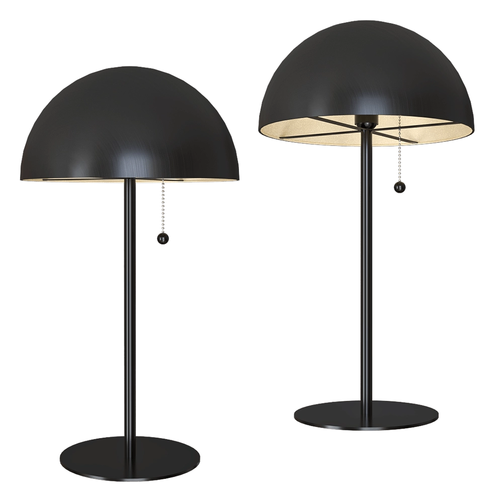 Markslojd – Table lamp DOME Black 2L 3D Model Markslojd – Table lamp DOME Black 2L 3D Model