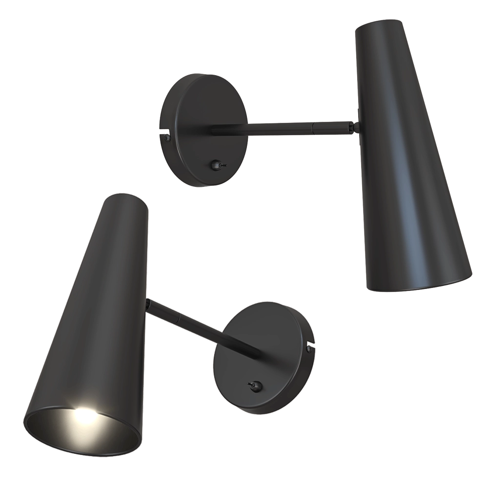 Markslojd – Wall lamp Peak black 3D Model Markslojd – Wall lamp Peak black 3D Model