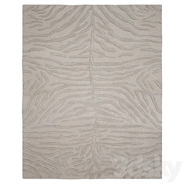 Markus Animal Print Handmade Rug 3D Model