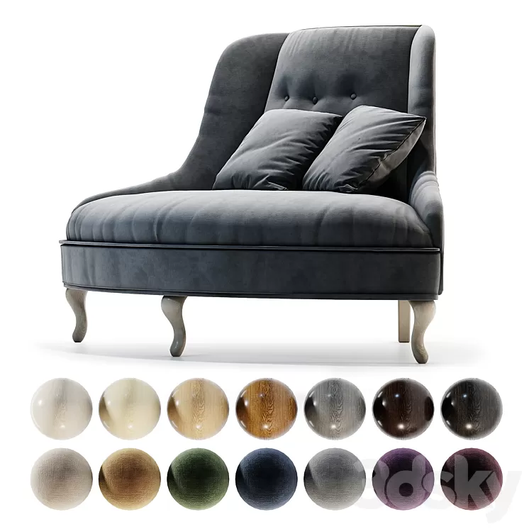 Marlene sofa 3D Model Marlene sofa 3D Model