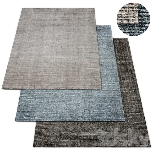 Marlo Handwoven Rug Restoration Hardware 3DModel Marlo Handwoven Rug Restoration Hardware 3DModel