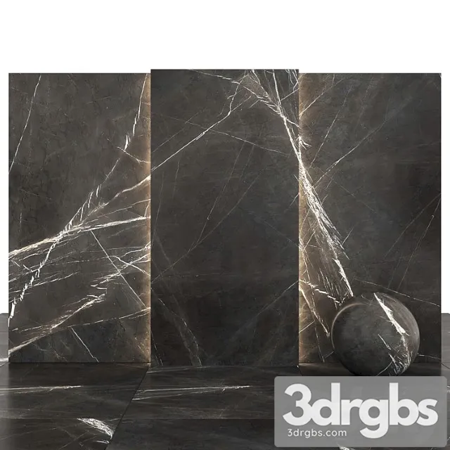 Marquina Gray Marble 3D Model Download